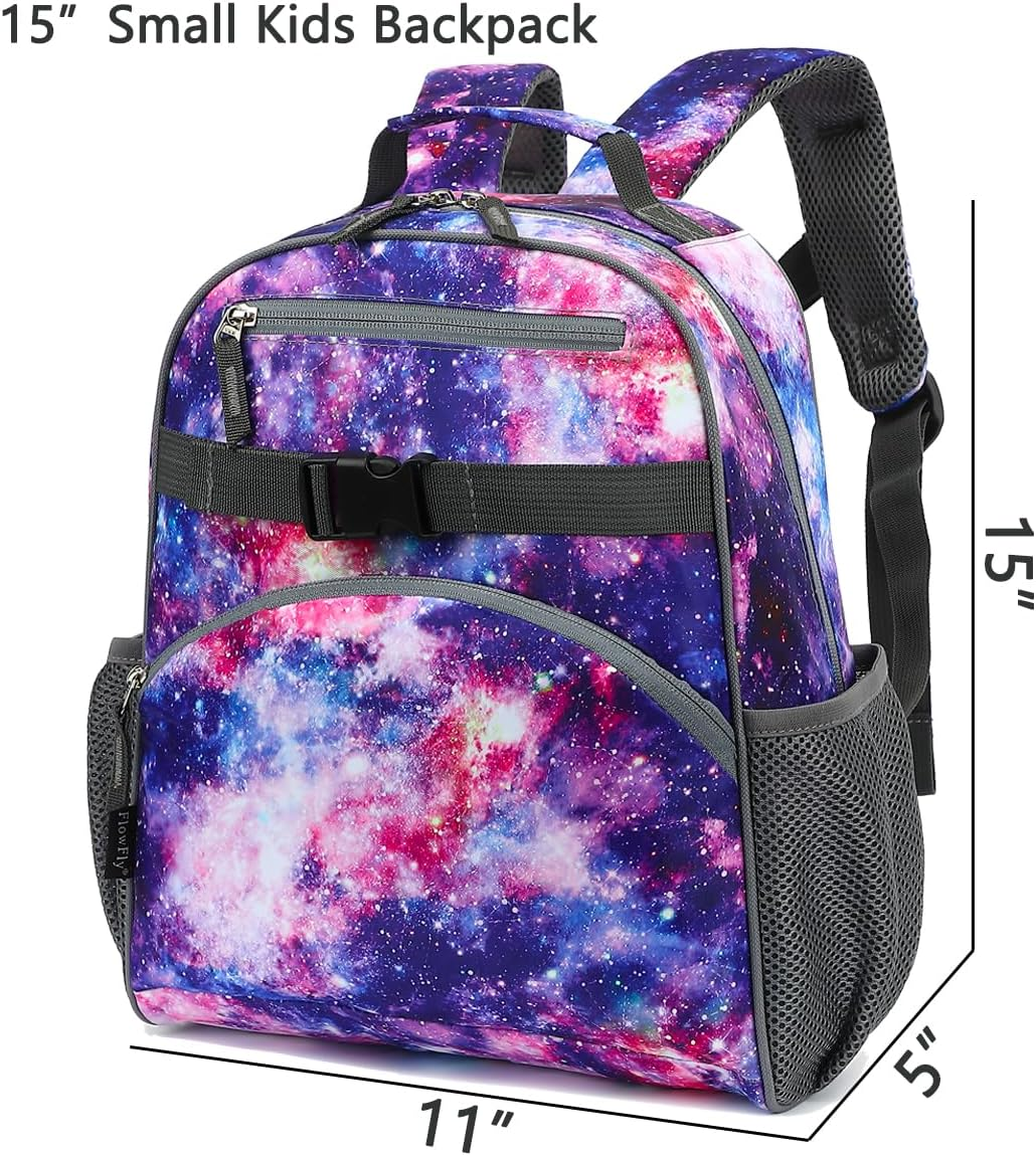 Flowfly Kids Backpack for Boys Girls, Simple Bookbag for Daycare Kindergarten School Travel, Small Modern Bag image number 5