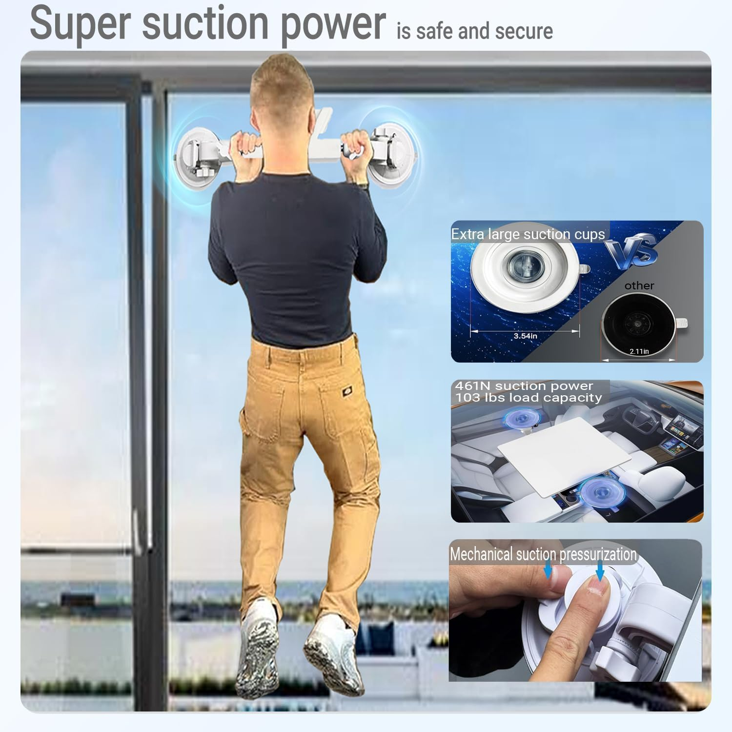 KIKIIKE Foldable Starlink Mini Car Mount with Suction Cups - Portable & Secure Antenna Mount for Travel, Camping, RV - Quick-Install Starlink Mini Mount for Reliable Signal Anywhere image number 2