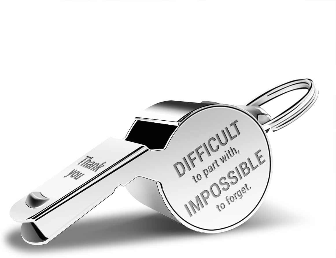 QIBAJIU Whistles with Lanyard, Coach Whistle, Gifts, Coach Gifts for Men Women-3 image number 4