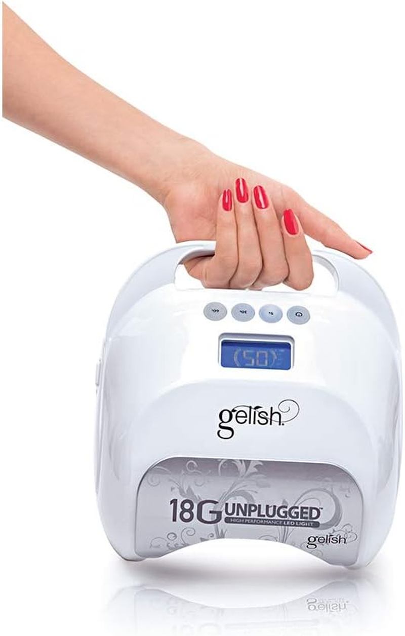 Gelish 18G Unplugged LED Light Pedicure Manicure Portable Rechargeable Battery