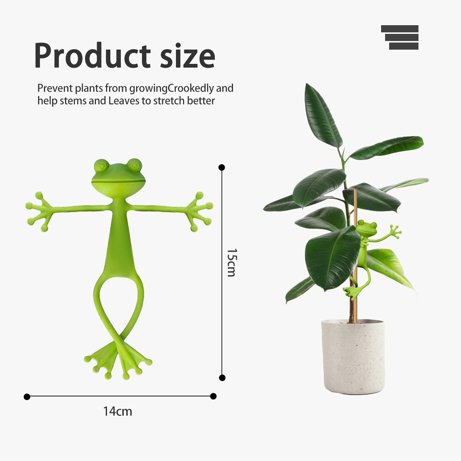 Frog Plant Stand, Green Cute Frog Clip Flowerpot Climbing, Plant Holder Flower Pot Hugger Decorations (10Pcs) image number 5
