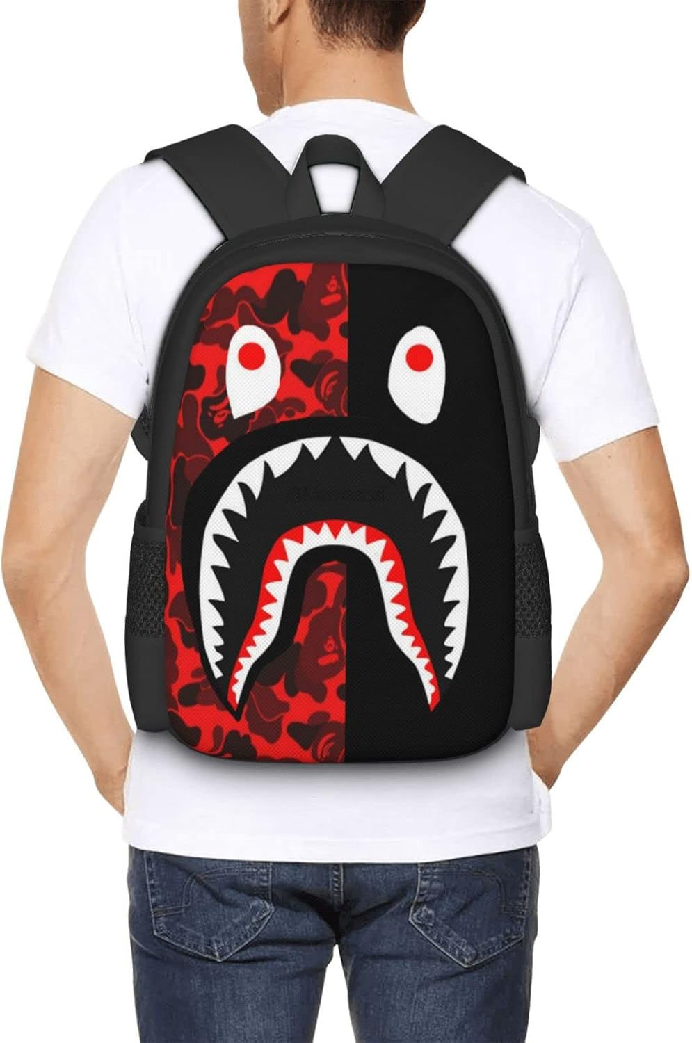 Lodge Bear Deer Fish Simple and Large Capacity Backpack Laptop Bag Can Accommodate 15 Inch Laptops - Cow Fur Print image number 2