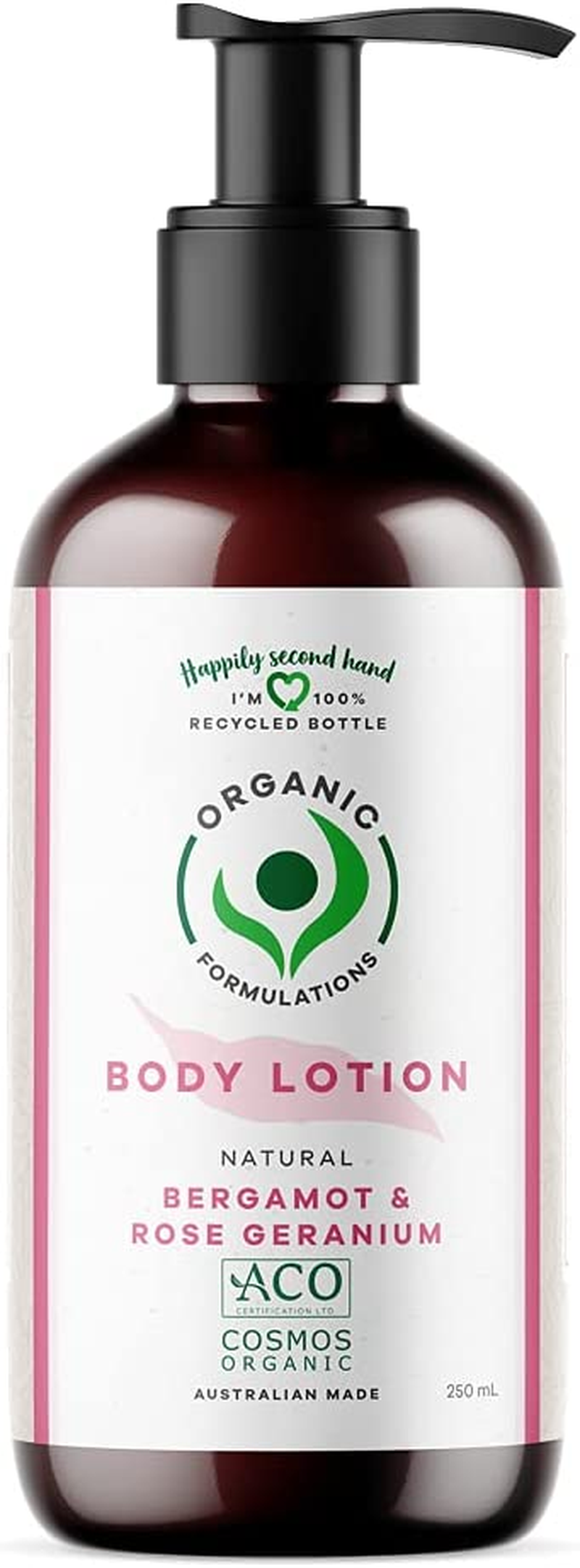 Organic Formulations Bergamot & Rose Geranium Body Lotion 250Ml image number 5