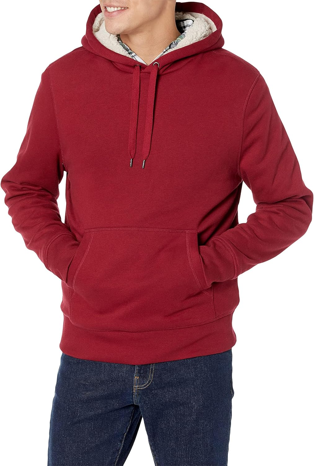 Amazon Essentials Men'S Sherpa-Lined Pullover Hoodie Sweatshirt image number 1