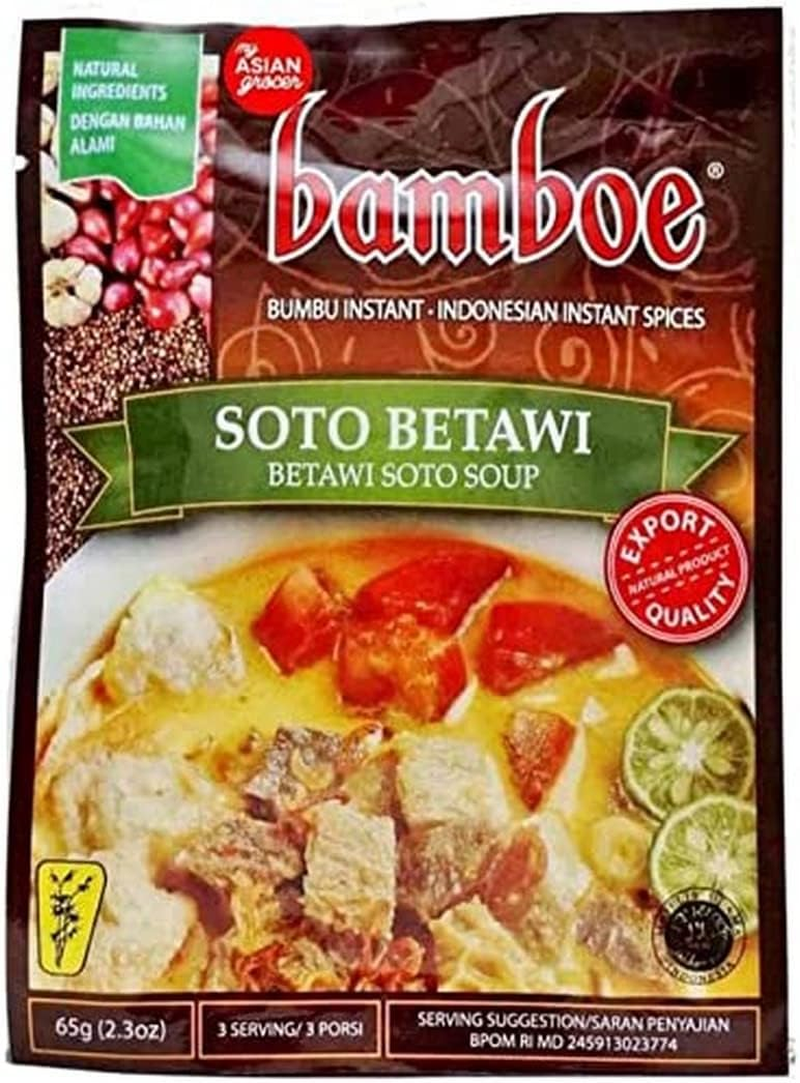 Bamboe Soto Betawi Jakarta Variety Beef Meats Soup Instant Seasoning 65 G image number 2