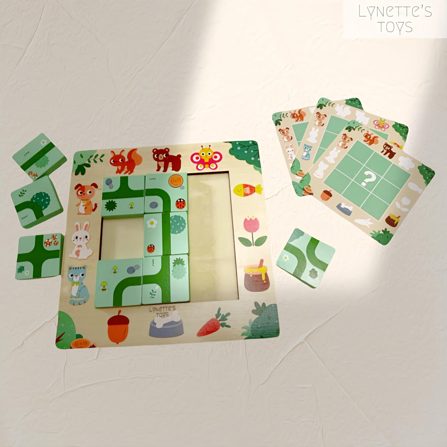 Lynette'S Toys Wooden Wayfinding Puzzle for Children Aged 3+, Montessori Toys, Develop Logical Thinking and Problem-Solving Skill, Educational Interactive Toy, Travel Toy, Gift Choice for Birthday image number 1
