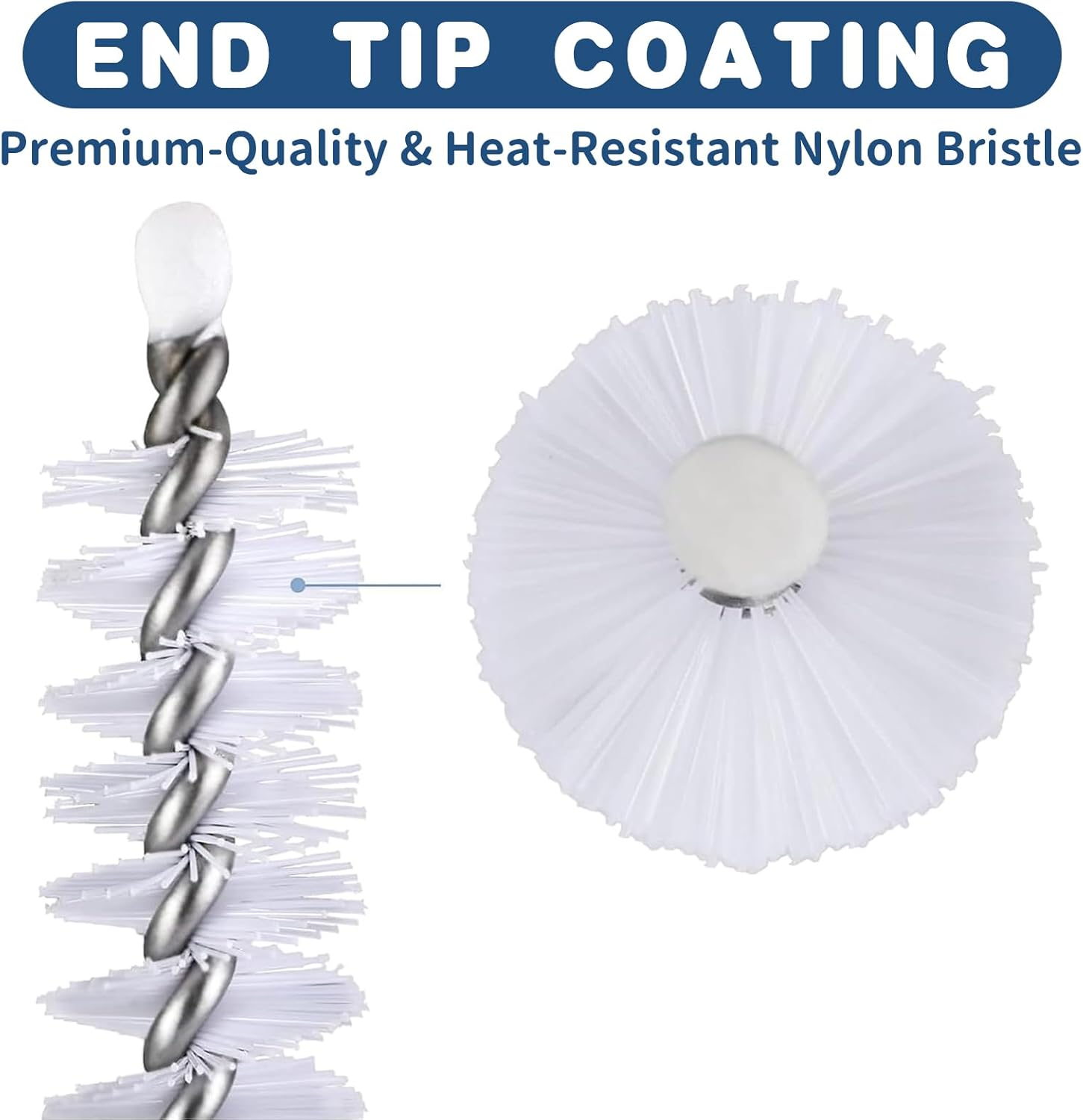 Bangbobi Stainless Steel Straw Cleaning Brush, Long Cleaning Brush with Full Bristles - Pack of 4 image number 5