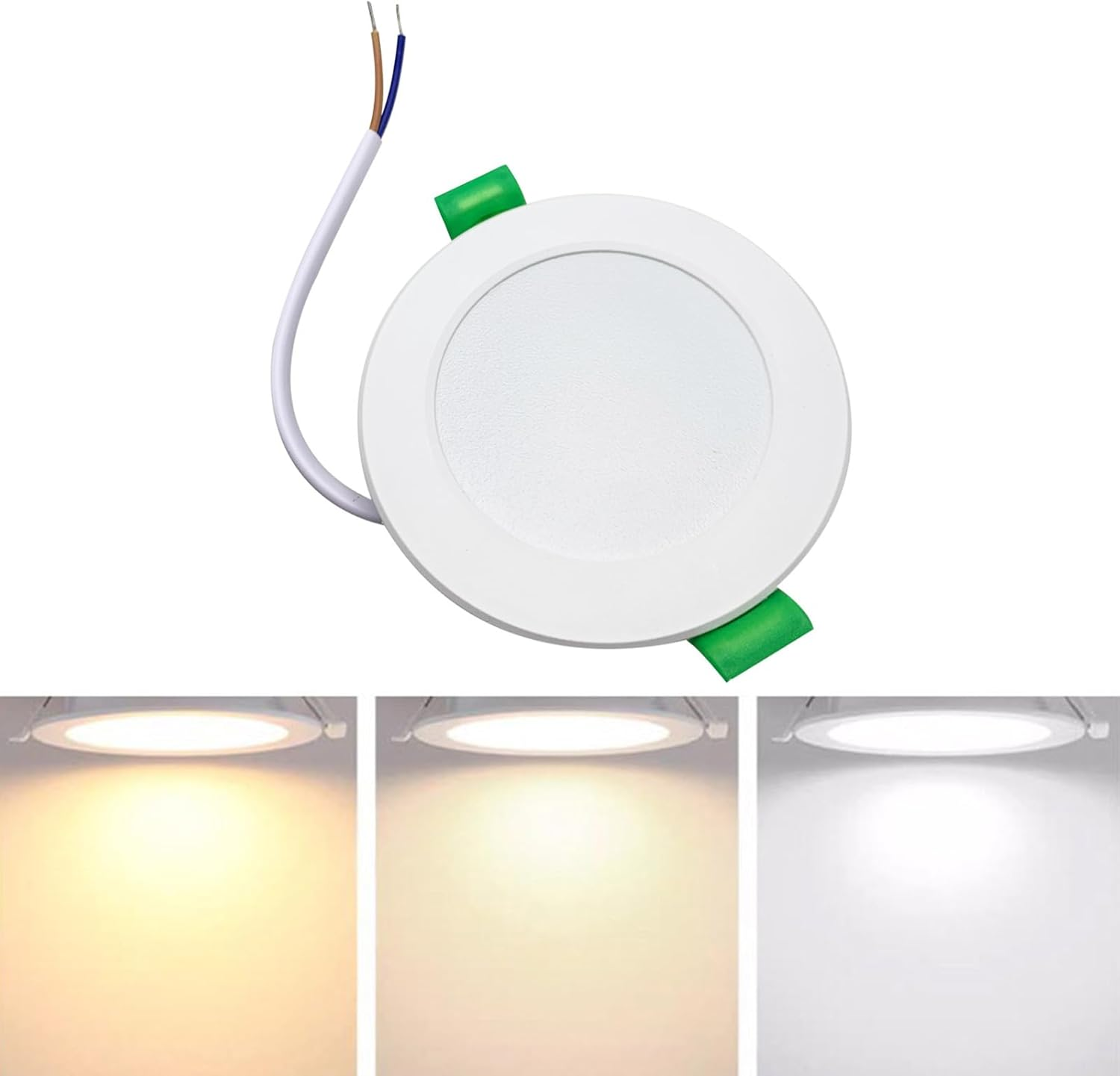 Led Recessed Light | Ultra-Thin Led Recessed Ceiling Light | Dimmable Lamp Slim Spotlight Lighting Adjustable Modern Design for Bedroom Bathroom Hallway Home Kitchen image number 4