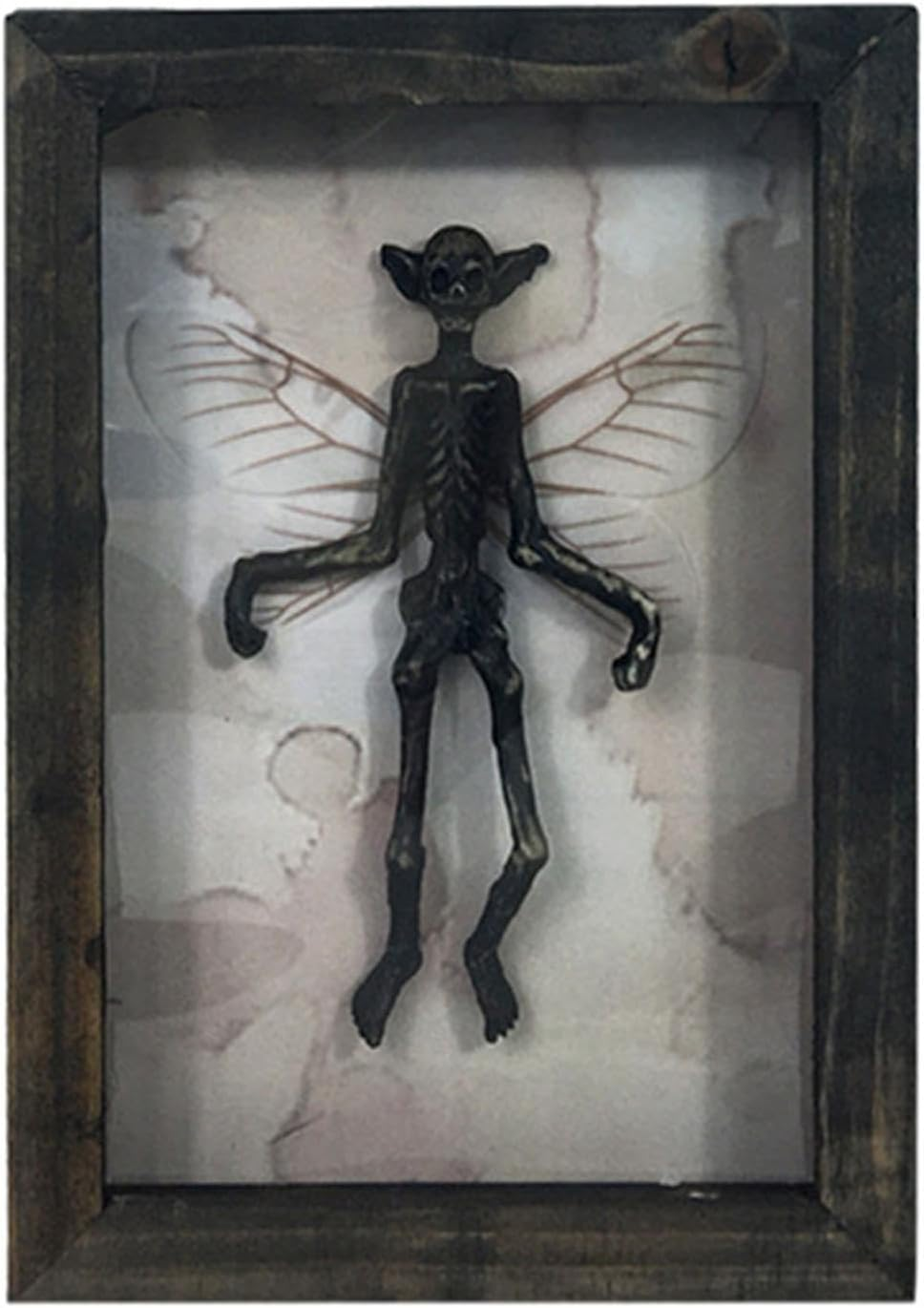 Mysterious Ghost Specimen Photo Frame - Halloween Bat Specimen Display, Gothic Style Resin Frame | Decorative Wall Hanging for Ghost Festival, Taxidermy Art, Dark Wind Home Ornament, Personality Decor