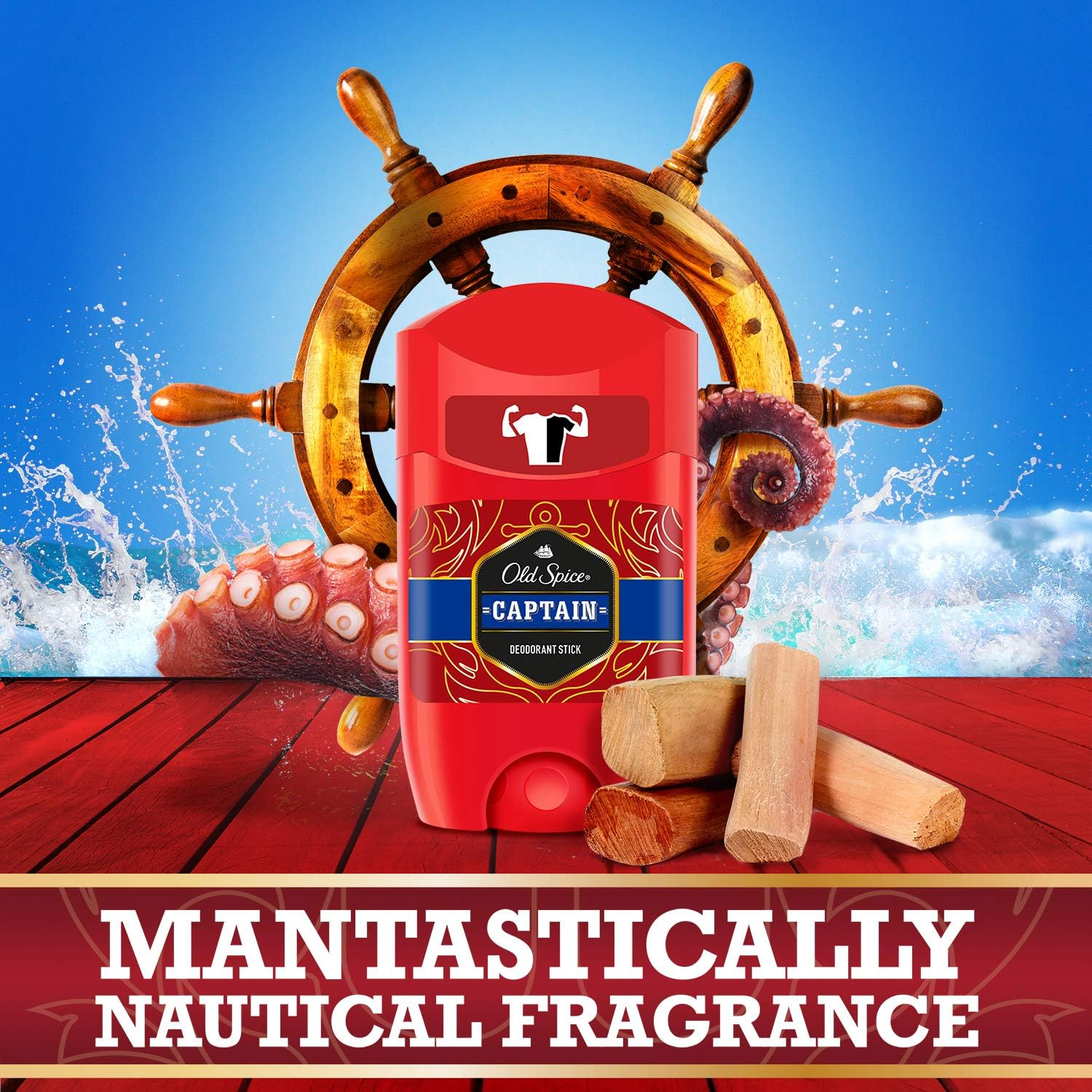 Old Spice Captain Deodorant Stick 50 Ml image number 3