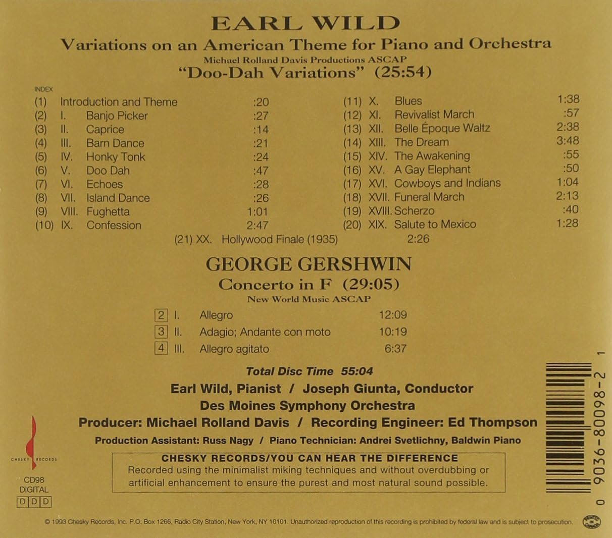 Variations on an American Theme for Piano & Orchestra