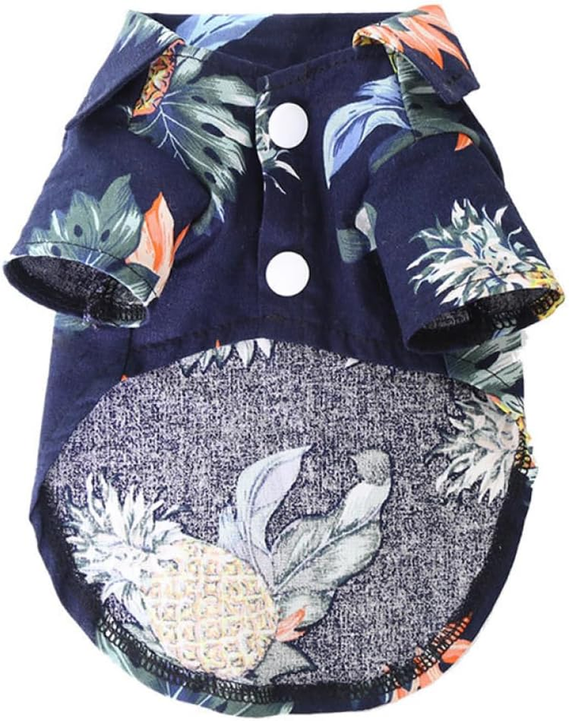 Summer Puppy Skirt Shirt Summer Fashion Hawaiian Beach Shirt Chiffon Soft Pet Dog Clothing Breathable Clothes for Small Dogs Cat Chihuahua French Bulldog for Small Medium Dogs Cats