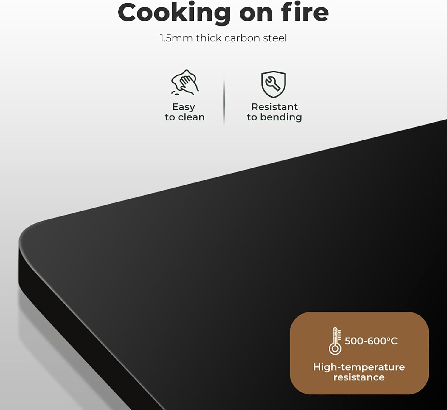 Levede Foldable Camping Table with Charcoal BBQ Grill Rack, Outdoor Portable Folding Steel Grill Desk with Lamp Bracket Hook, Cooking Barbecue Picnic Hiking Furniture Patio Dining Balcony Large Black image number 6