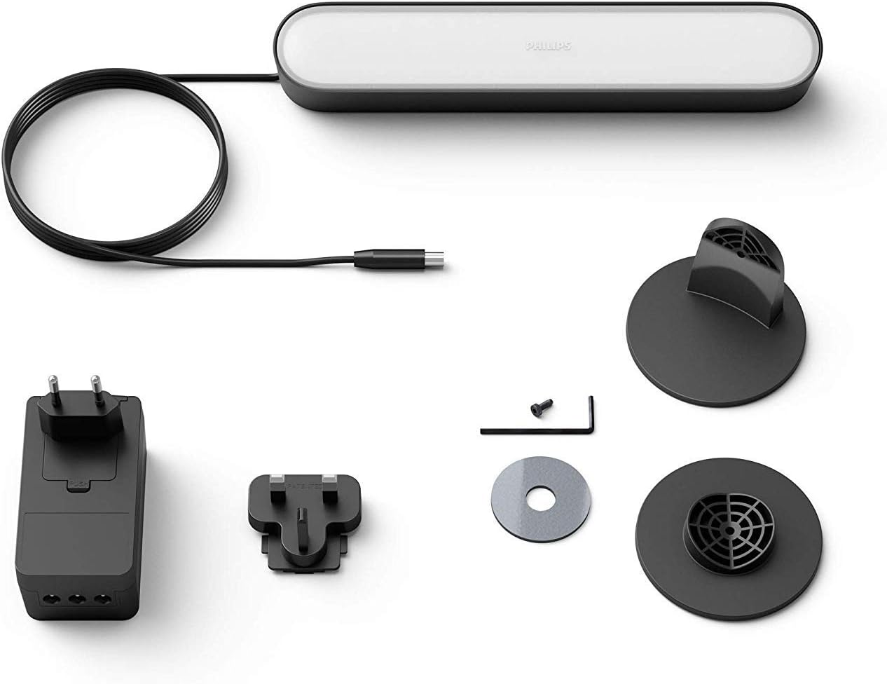 Philips Hue Play - White and Colour Ambiance Smart LED Bar Light- Black 1 Pack (Base Kit) HUEPLAY1KIT image number 4