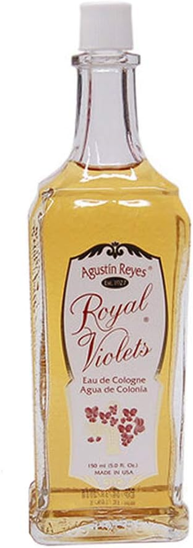 Royal Violets by Agustin Reyes 150Ml Agua De Colonia Eau De Cologne Glass Bottle image number 2