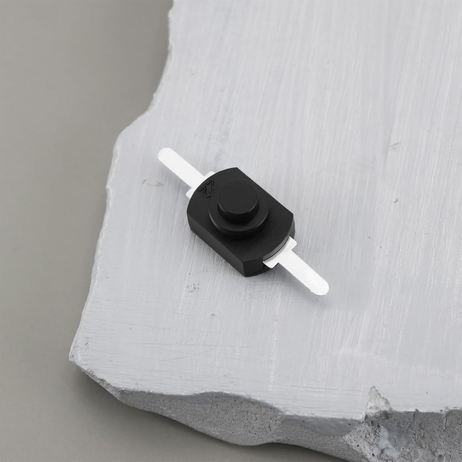 Create Idea 50X 1208YD Self-Lock Micro Push Button Switch 12 X 8 Mm Miniature Switch DC 30V/1A 2-Pin Black image number 5