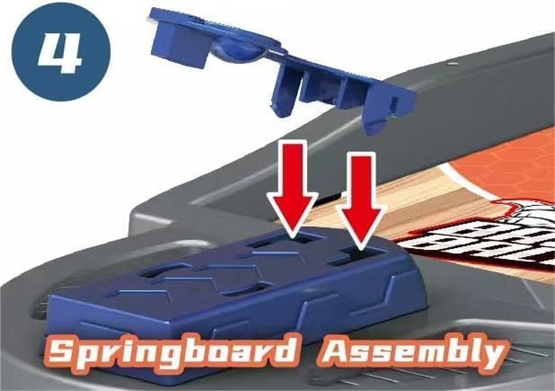 Basketball Shooting Game Toy, Desktop Table Basketball Games Set with Basketball Court, Move Basket, Light and Score Fun Sports Novelty Toy 24&rdquo;Finger Shoot Toy -Ideal for Kids & Adults image number 5