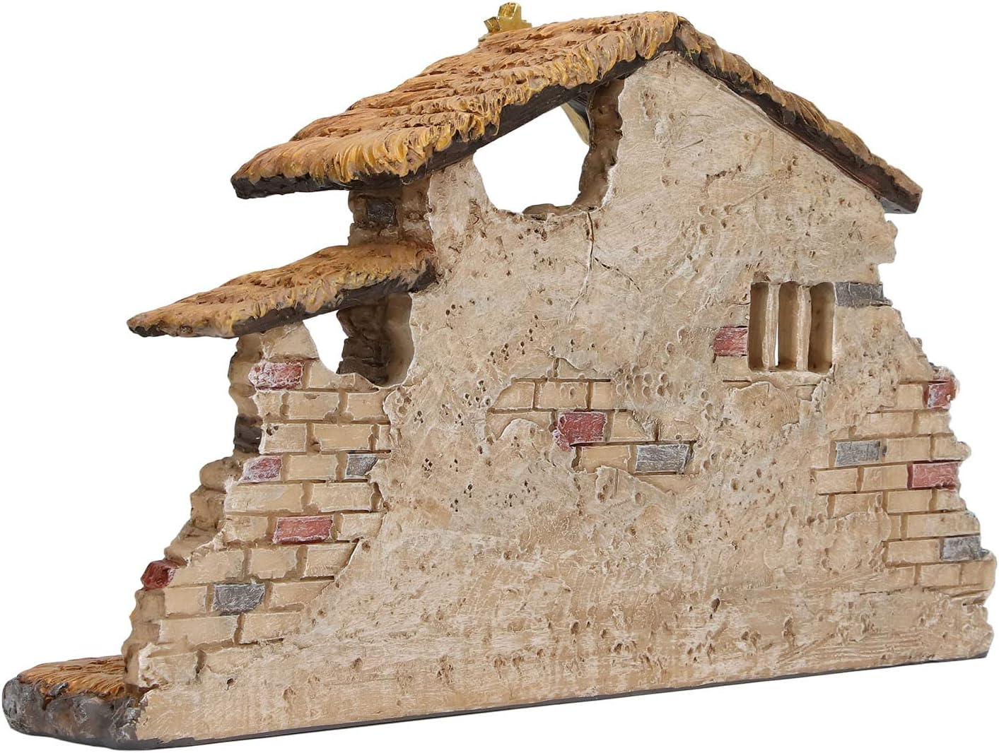 Christmas Manger Shed Statue, Resin Material Odorless Nativity Scene Exquisite Workmanship Durable for Holiday image number 1