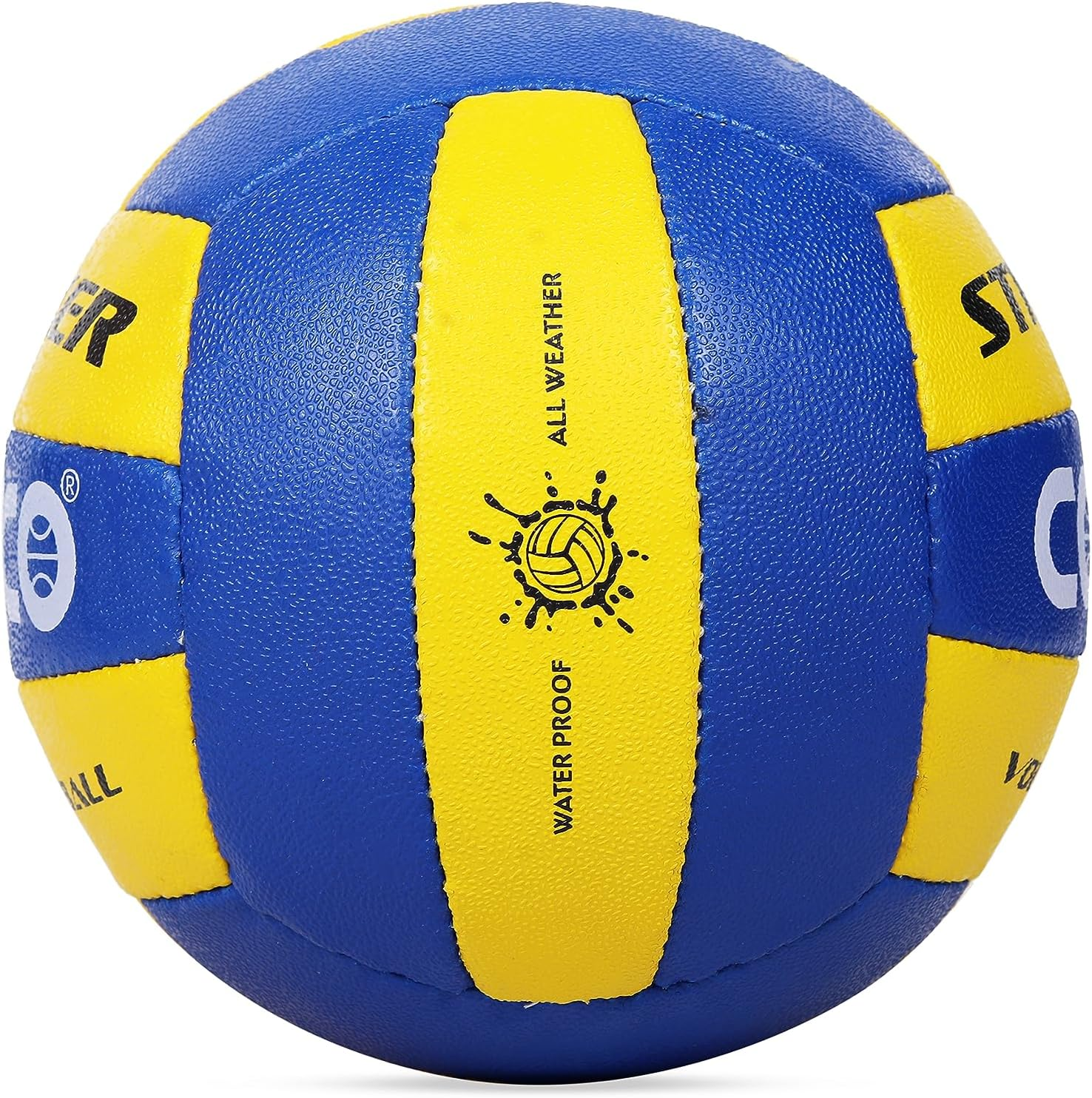 Cosco Striker Volleyball, Size 4, Yellow/Blue