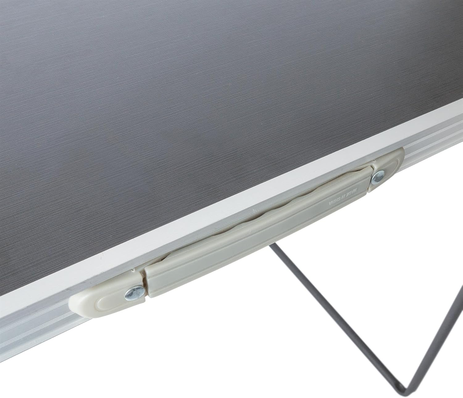 Harbour Housewares Folding Table - 80Cm X 60Cm - Black - Small Metal Trestle Tables Foldable Portable Side Table for Indoor, Outdoor, Garden, BBQ, Pinic, Dining, Camping - Brown image number 4