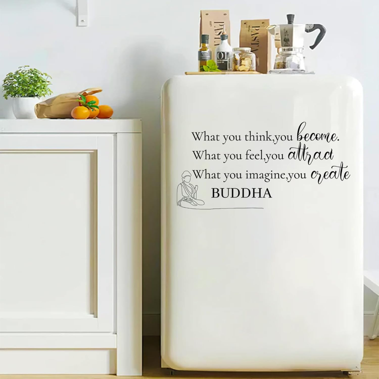 Sgphrzlt What You Think You Become Wall Decal, Inspirational Motivational Words Quotes Saying Wall Decor Stickers Peel and Stick, Removable Vinyl Art for Office Hallway Classroom Living Room image number 4