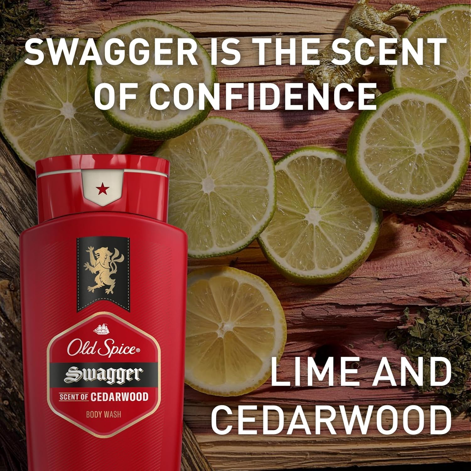 Old Spice Red Zone Body Wash, Swagger, 16 Oz (Pack of 2) Bundled with Toiletry Bag image number 1