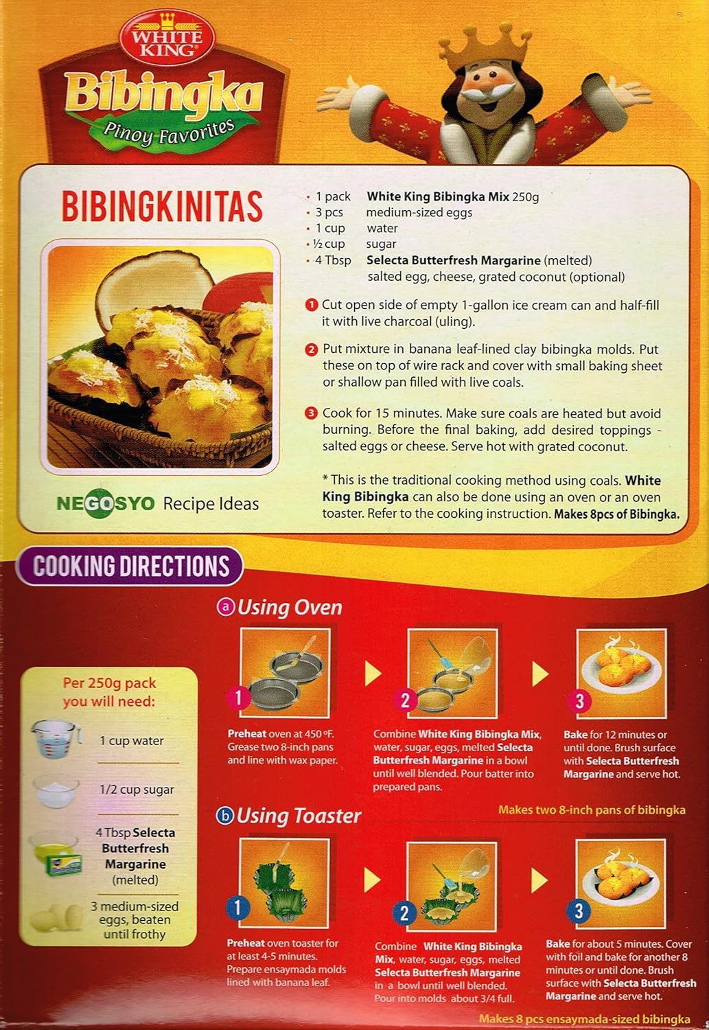White King Bibingka Bake Mix 500G - 500 G (Pack Of 1) image number 1