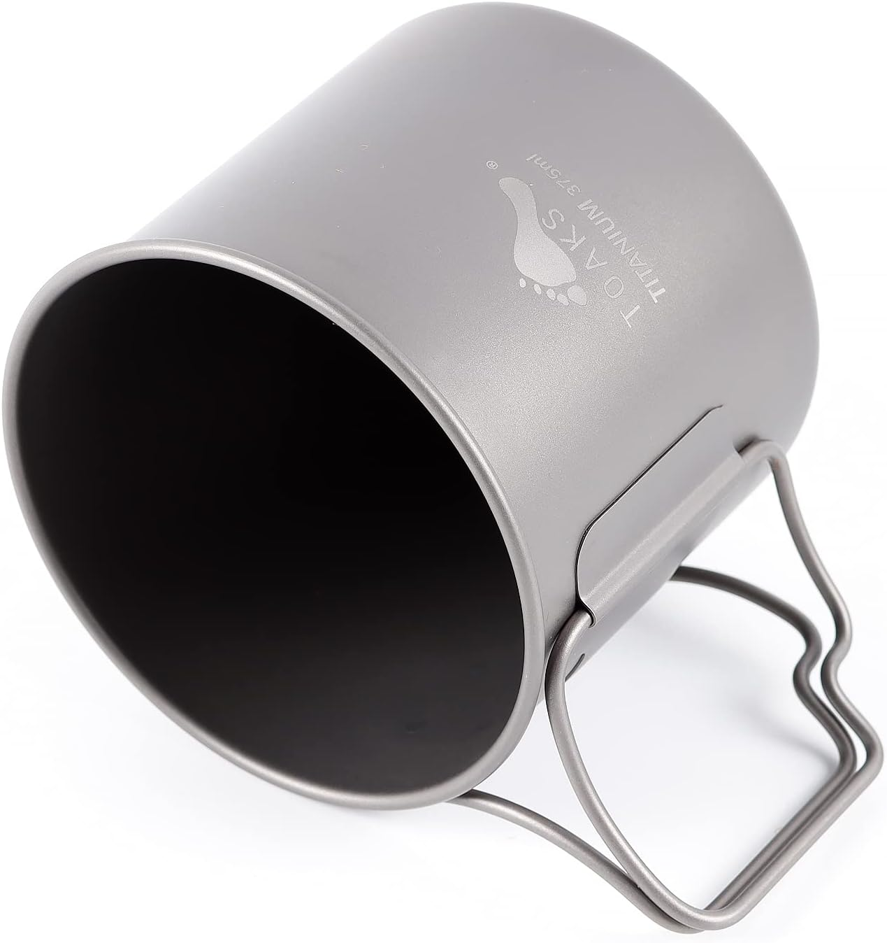 TOAKS Titanium Mug Camping Mug Backpacking Pot Outdoor Picnic Hiking Titanium Tableware (375 Ml) image number 4