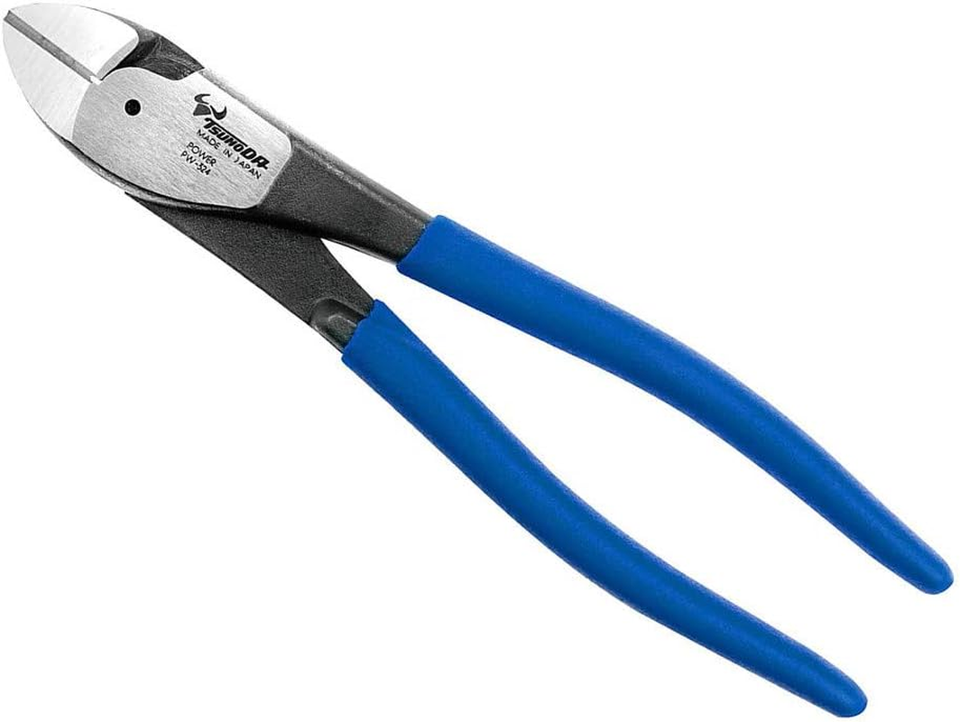 TSUNODA, High Leverage Diagonal Cutting Pliers PW-324, 8-Inch