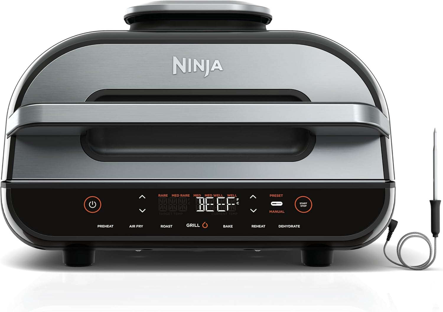 Ninja Foodi Smart XL Grill and Air Fryer, Black/Stainless Steel (AG551) image number 4
