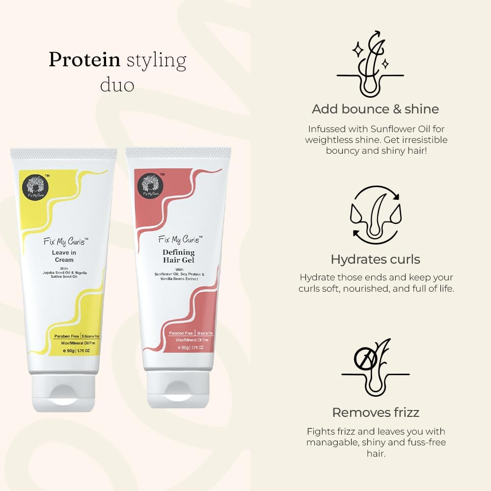 Fix My Curls Travel Size, Styling Bundle, with Glaze Hair Gel, and Stay Leave in Cream, 1.76 Oz Each image number 6