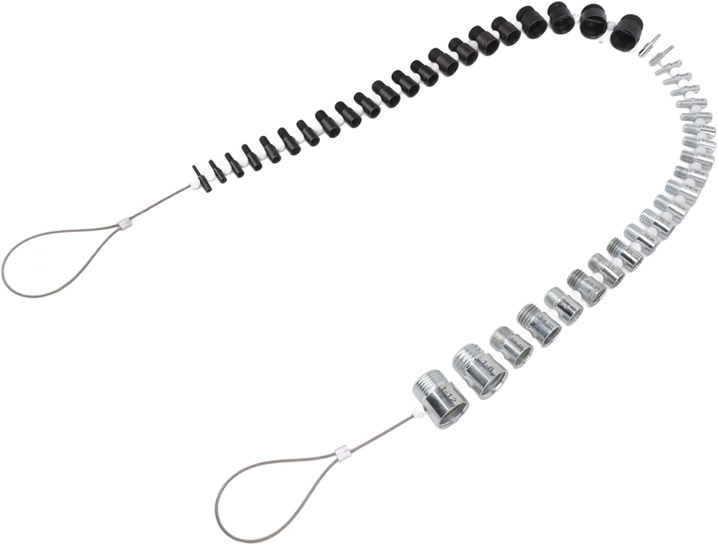 Nut and Bolt Thread Checker, Nut & Bolt Thread Checker 44 Male Female Thread Identifier Gauges, Nut and Bolt Checker 23 Inch & 21 Metric Sizes, Thread Gauge Set Accurate Measuremet image number 5