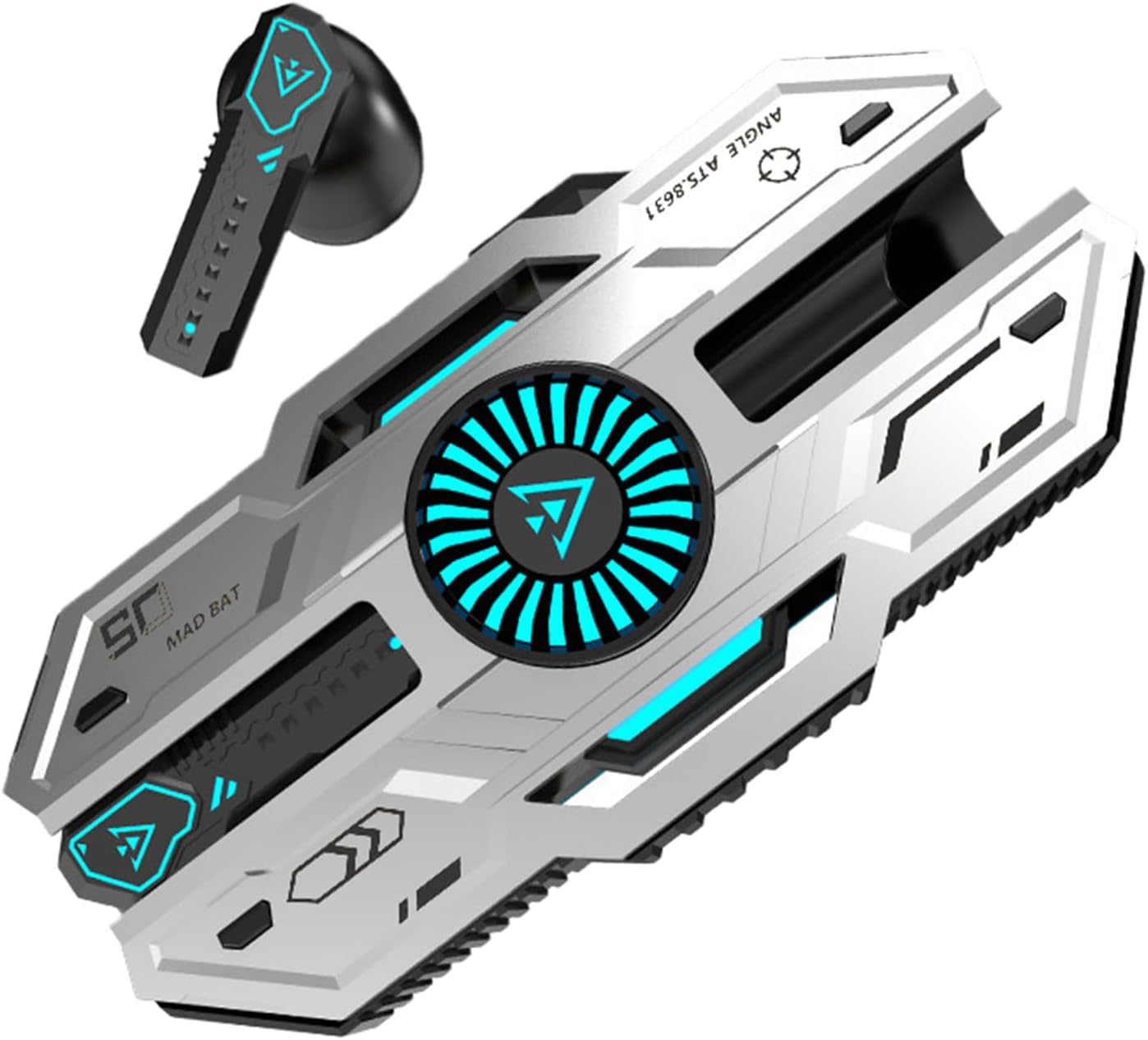 Noise Cancelling Earbuds - Noise-Cancelling RGB Light Comfortable Ear Buds,Fast-Charging Sweatproof Portable Players for Commuting Offices Studying Sleeping Outdoor