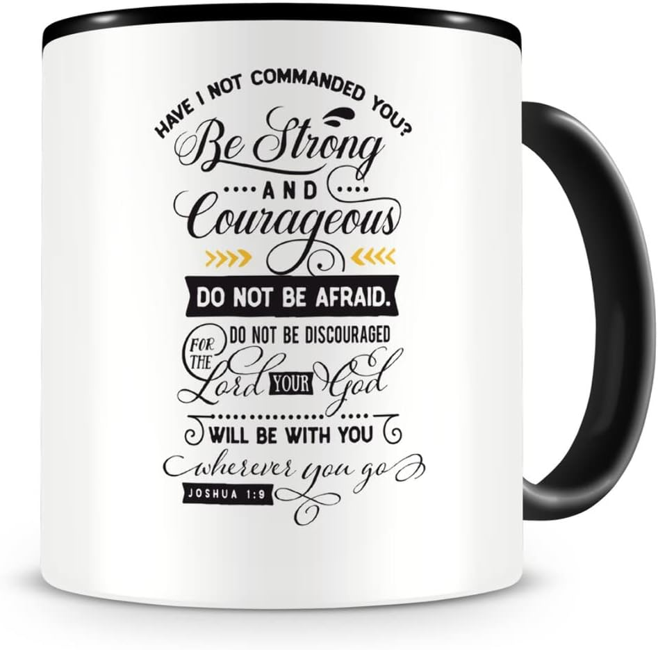 Samunshi&reg; with God All Things Are Possible Mug Faith Jesus Bible Verse Gift Coffee Mug Tea Cup Coffee Pot Coffee Mug Black