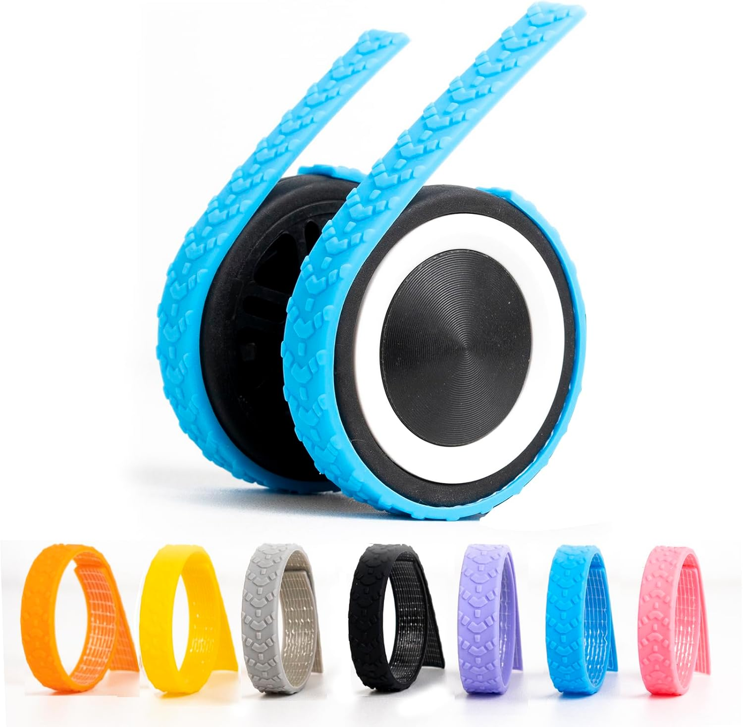 Sfrvkly 8 Pack Luggage Wheel Covers,Adhesive Silicone Silent Luggage Wheel Suitcase Wheel Covers Protector Covers Cover for Carry-On Luggage 2-3 Inches