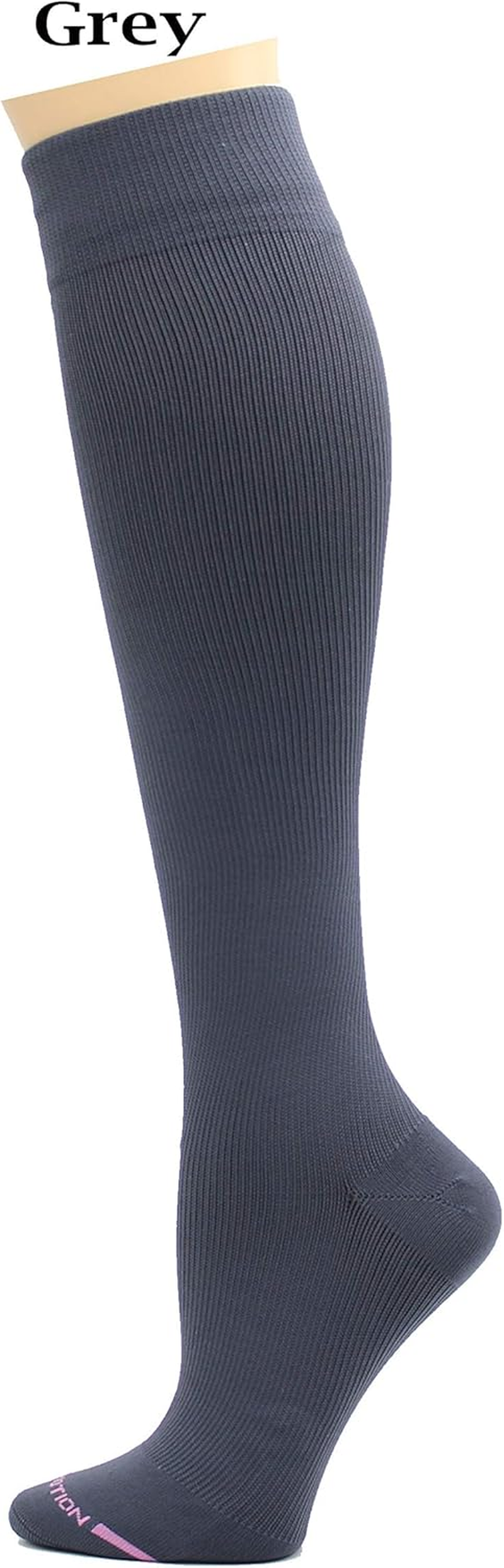 Dr. Motion Compression Socks for Men & Women BEST Graduated Athletic Fit for Walking, Hiking, Running, Nurses 5 Pairs - Men Multi 11 image number 6