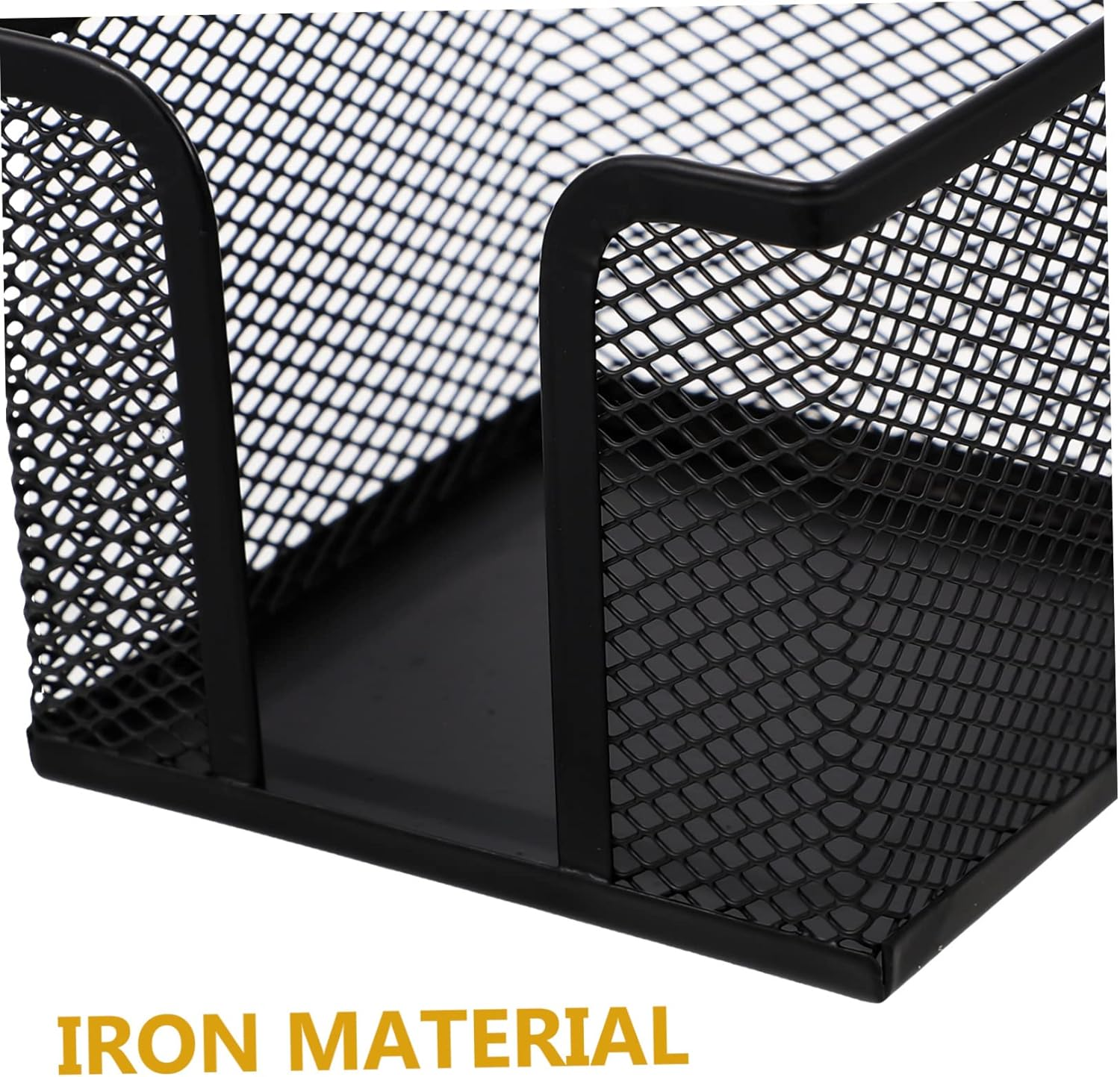 CANIGHT 5Pcs Memo Pad Holder Multifunctional Desk Organizer for Notes Pens Napkins Mesh Storage Box for Home Office School Stylish Desktop Accessory image number 2