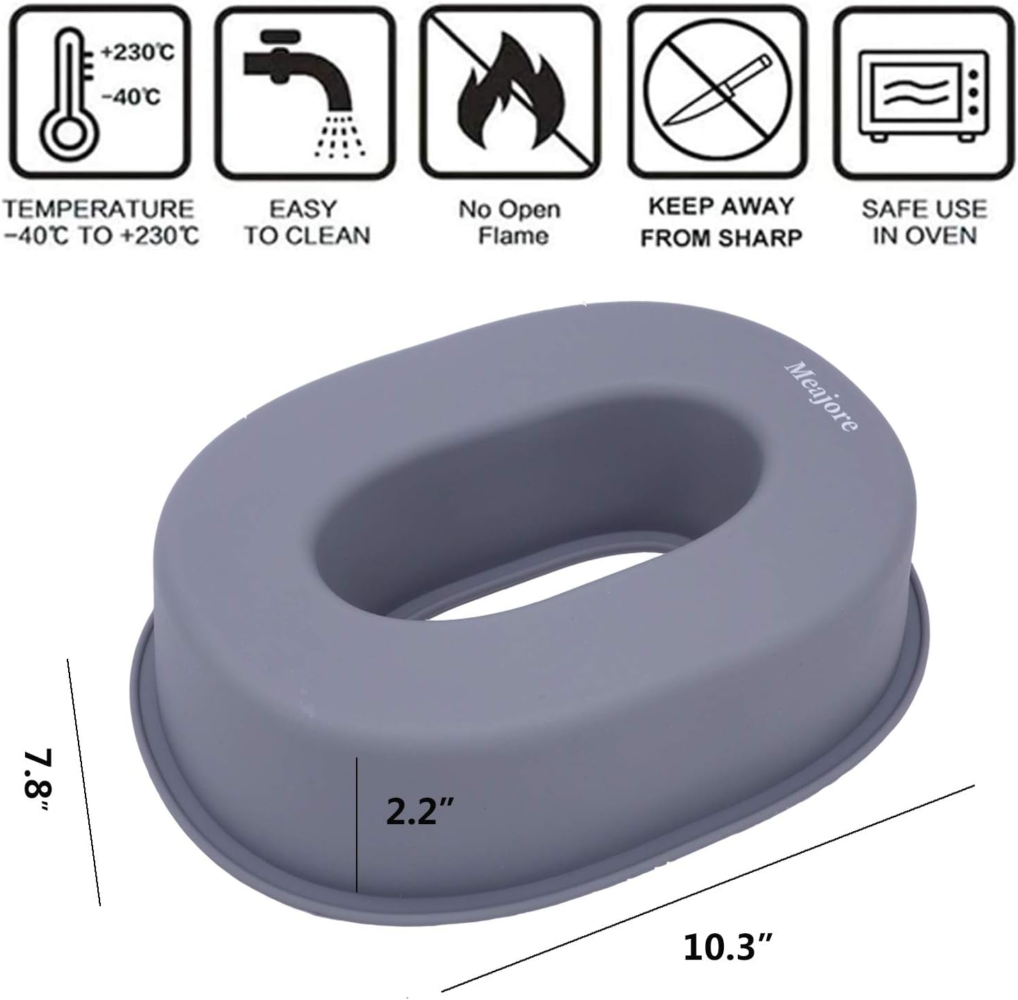 3D Large Number Cake Pan,Silicone Baking Letter Shape Novelty Cake Tins for Birthday Festival and Relationship Marry Anniversary Wedding Party,10 Inch Number of 0