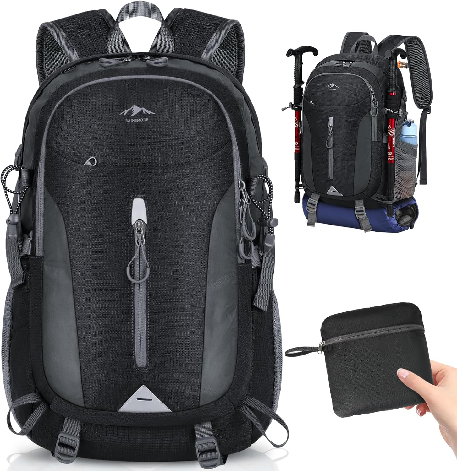 Hiking Backpack 40L Lightweight Packable Camping Backpack Waterproof Travel Daypack Men Women Hiking Daypack