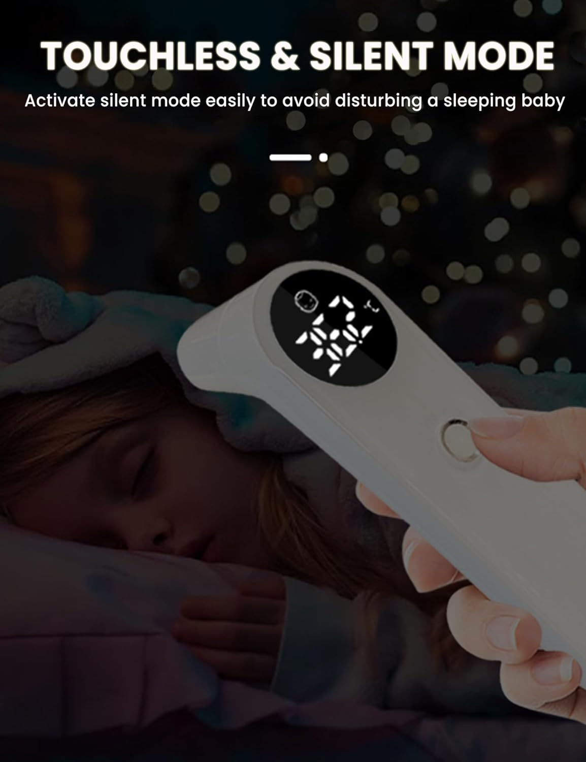 3-In-1 Baby Thermometer for Forehead, Ear & Object No Touch Digital Infrared Thermometer with LED Display, Fever Alarm Silent Mode Memory Recall, Accurate Termometro for Infant Toddler Adult image number 5