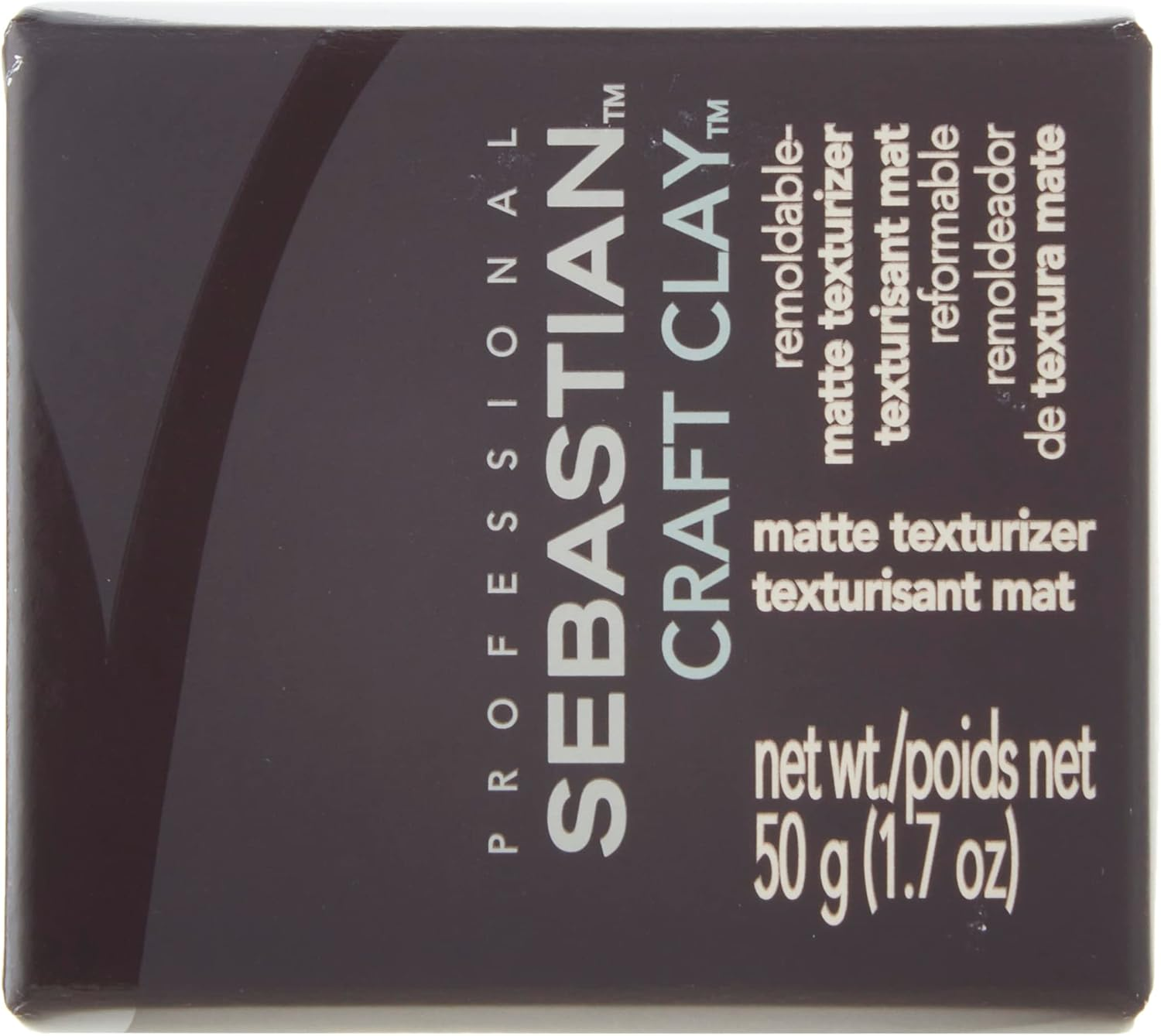 Sebastian Craft Clay Matte Texturizer, Remoldable Texturizing Hair Clay, 1.7 Ounce (Pack of 1)