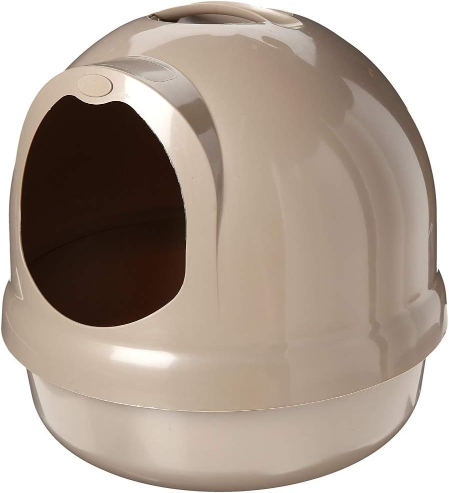 Booda Petmate Dome Cat Litter Box for Indoor Cats, Titanium image number 3