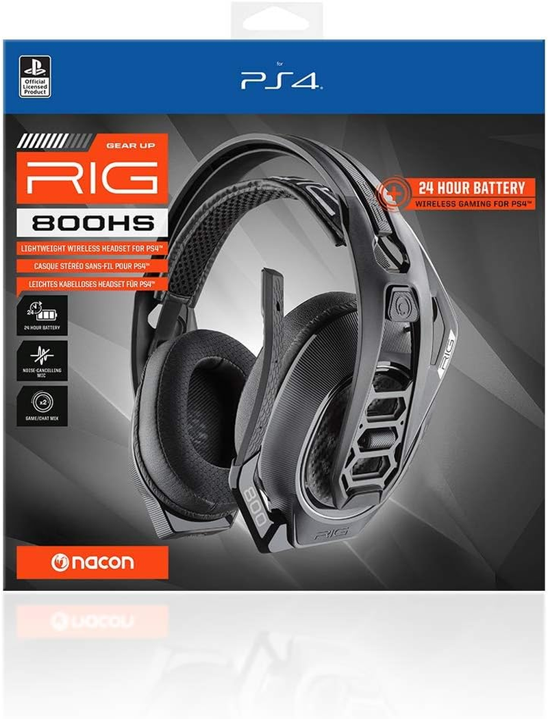 Nacon RIG RIG800HSV2 Gaming Headphones, Cross-Platform Compatibility, Black image number 1