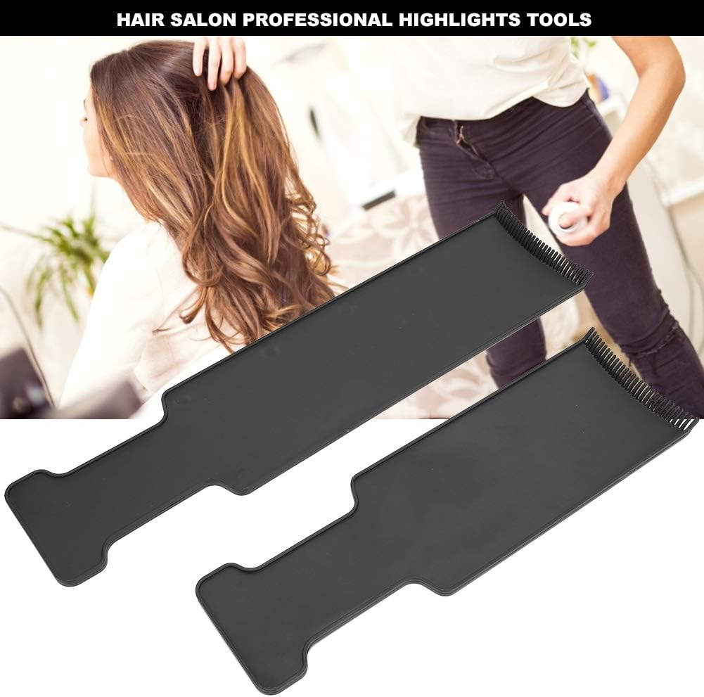 Balayage Board with Teeth, 2 Pcs Hair Dye Brush Board for Balayage Technique Professional Highlight Board Hair Dye Brush, for Hair Voloring and Salon image number 6