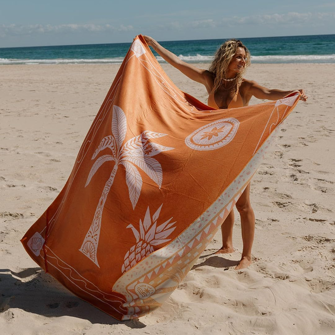 Sand Free Beach Towel | Balabac | Quick Drying Reversible Design (Double Size (180Cm X 160Cm))