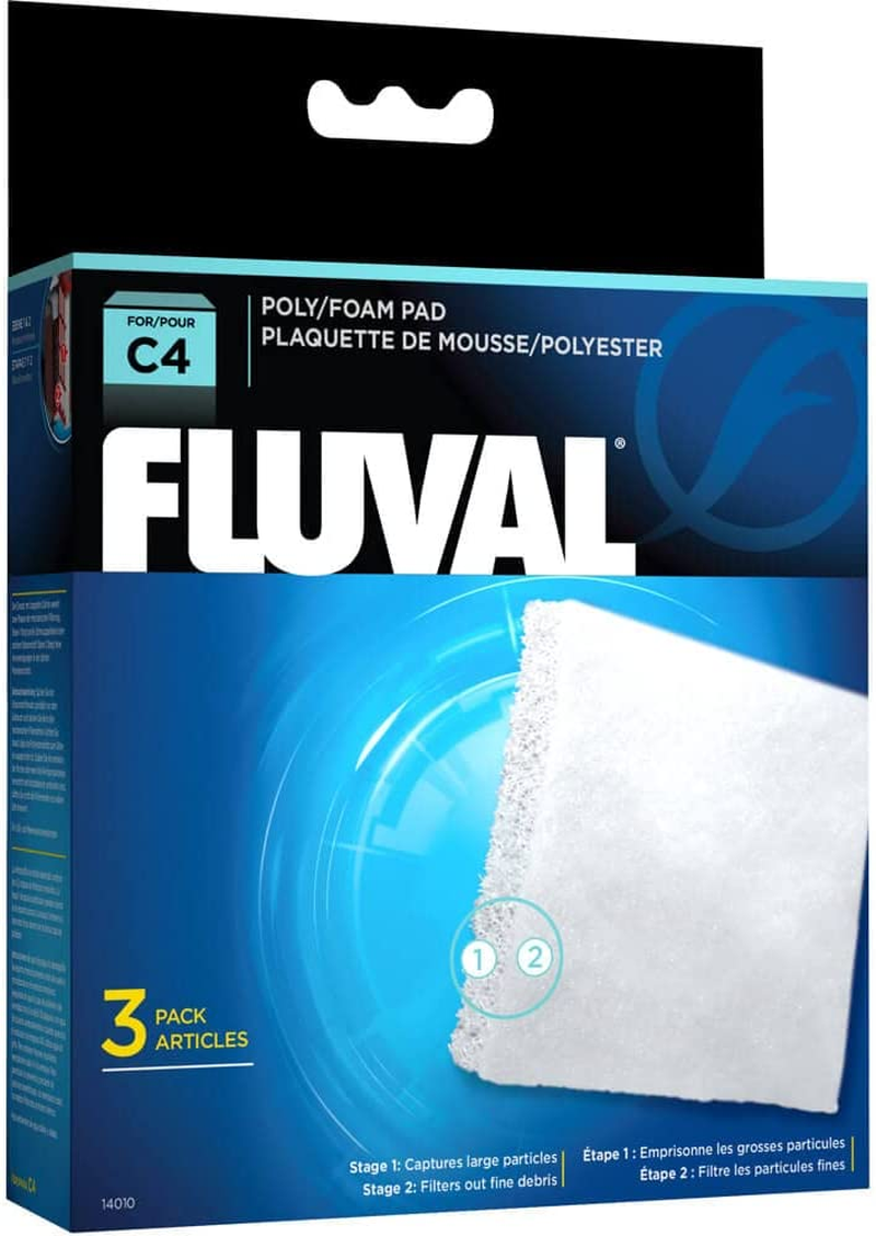 Fluval C Clip-On Filter Foam, Poly Cartridge 3-Pack image number 1