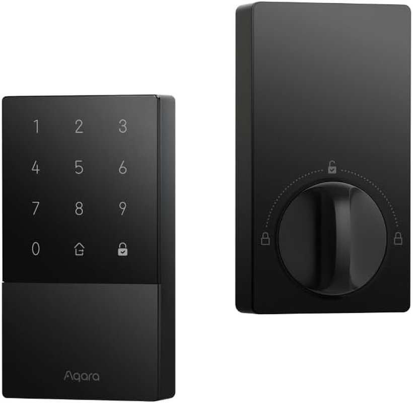 Aqara Smart Lock U50, Keyless Entry Door Lock with Apple Home Key, Bluetooth Deadbolt Lock, App Remote Control