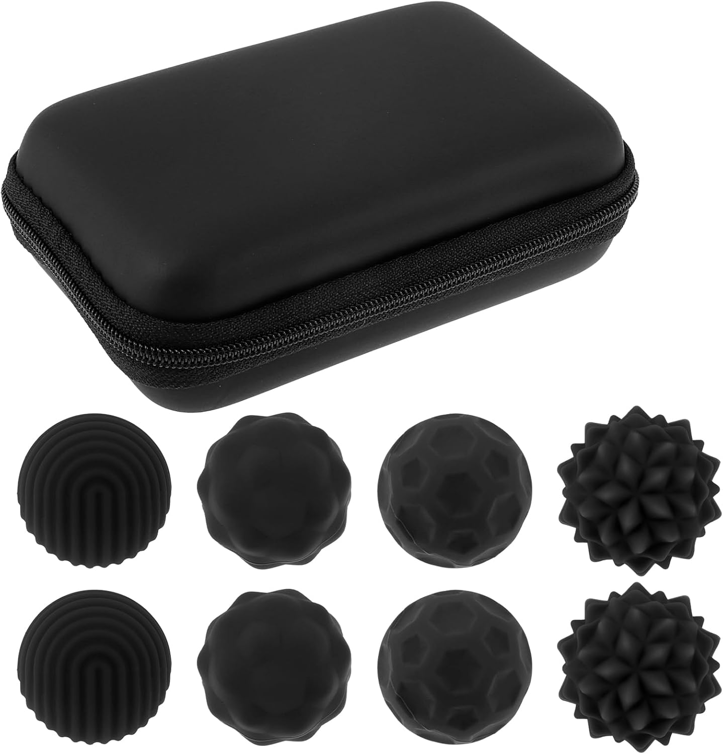 NIPUAEGO 8Pcs Magnetic Fidget Ball Toys, Magnetic Fun Compact Easy Cleaning Sensory Rolling Ball Toy for Home Office Travel (Purple)