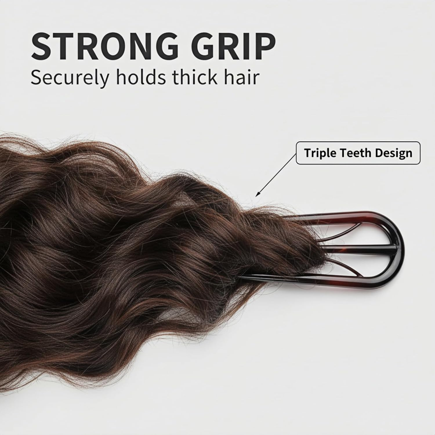 Aililong Pack of 6 Large French Hair Pins, U-Shaped Hairpin French Hair Pin Hair Clip French for Women, Durable French Hair Clip, French Twist Hair Pin Bobby Pins Hair Clips image number 1