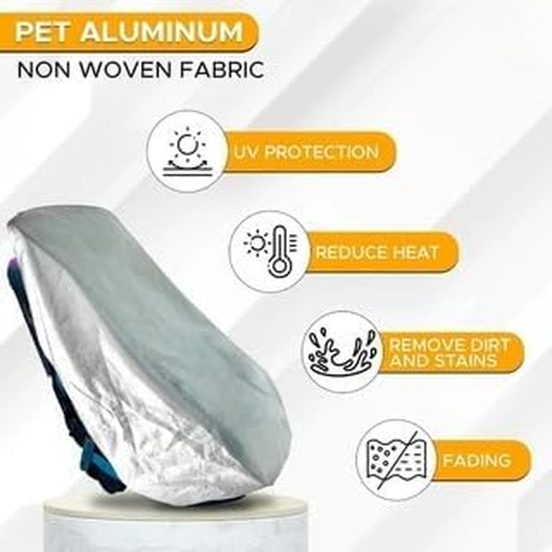 Car Seat Sun Shade Cover,Infant Car Seat UV Protection Cover Protector,Car Seat Shade Reflector UV Ray,Keeps Your Toddler Baby Seat at a Cool Temperature,Cooling Car Seat Cover image number 5